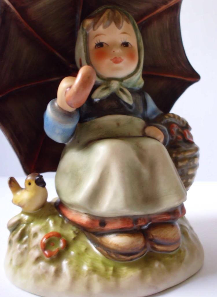M I Hummel: 408/0 -Smiling Trough- TMK-6 -11 cm. -Excellent, Envoi