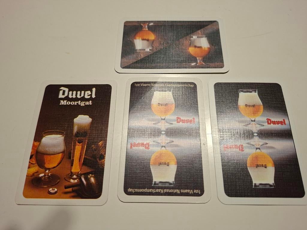 Duvel Speelkaarten 4 verschillende jokers, Ophalen of Verzenden, Duvel