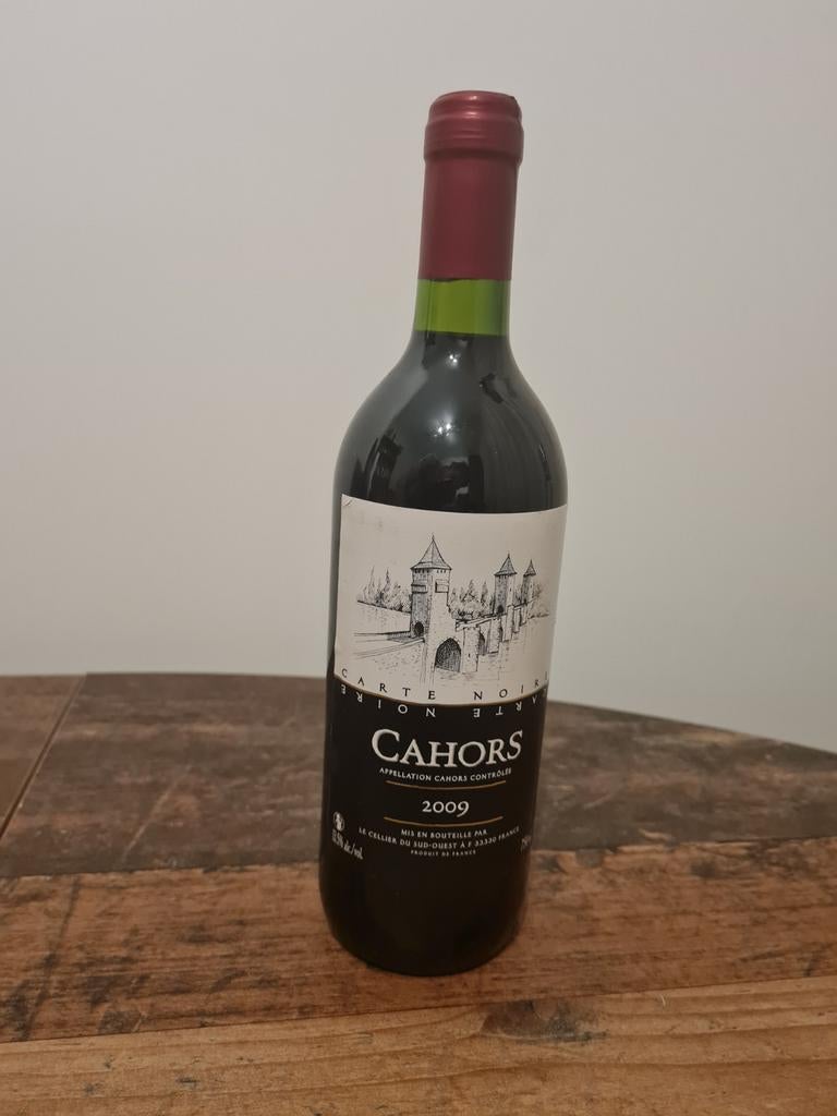 Bouteille vin 2009 Appellation Cahors millésime exceptionne, Enlèvement ou Envoi, Comme neuf