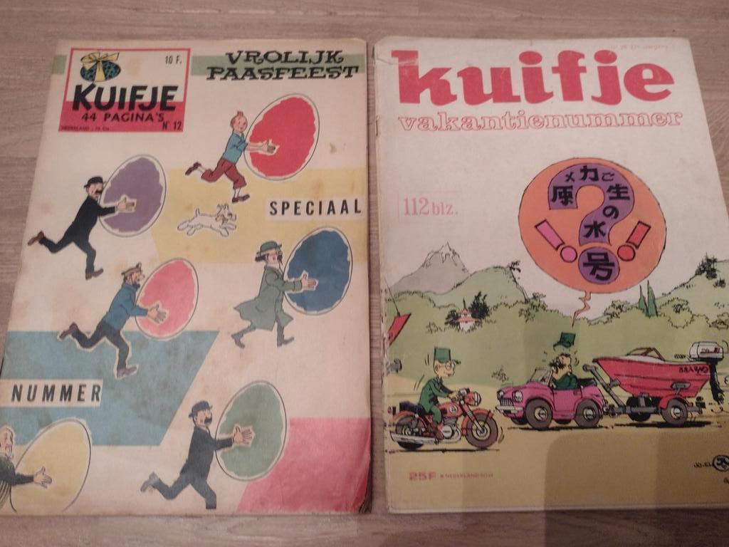 LOT: KUIFJE : VROLIJK PAASFEEST 1958 + VAKANTIENUMMER 1972, Boeken, Meerdere stripboeken, Ophalen of Verzenden, Gelezen