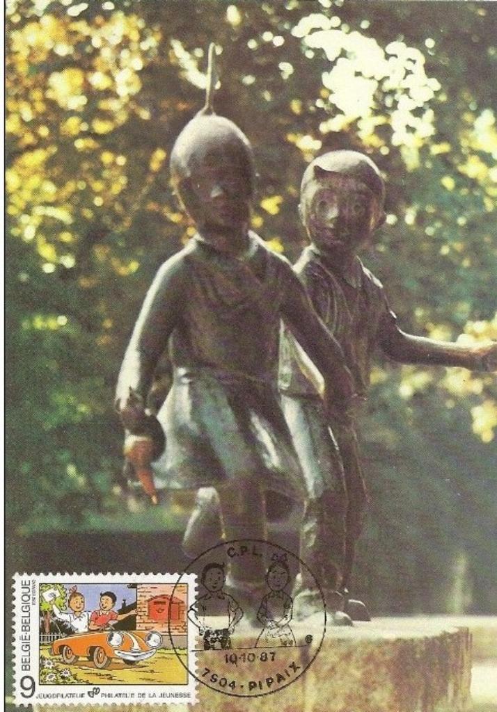 Année 1987 : Carte maximum 2264 - Bob et Bobette / Suske en, Timbres & Monnaies, Enlèvement ou Envoi