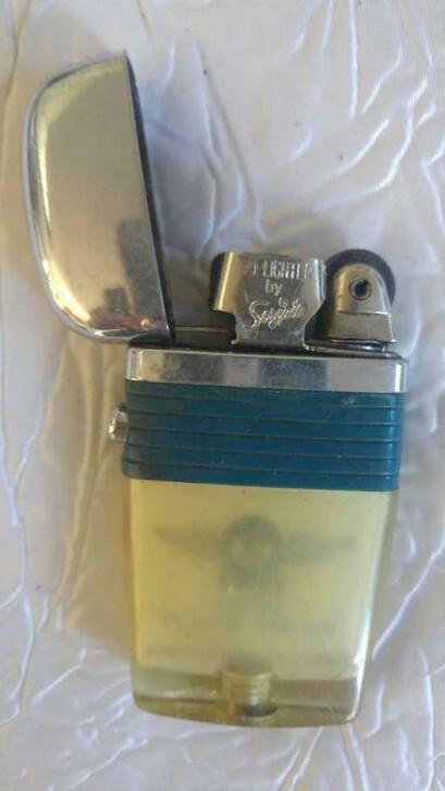 Briquet US Vu-Lighter by scripto, Collections, Enlèvement ou Envoi, Utilisé, Briquet