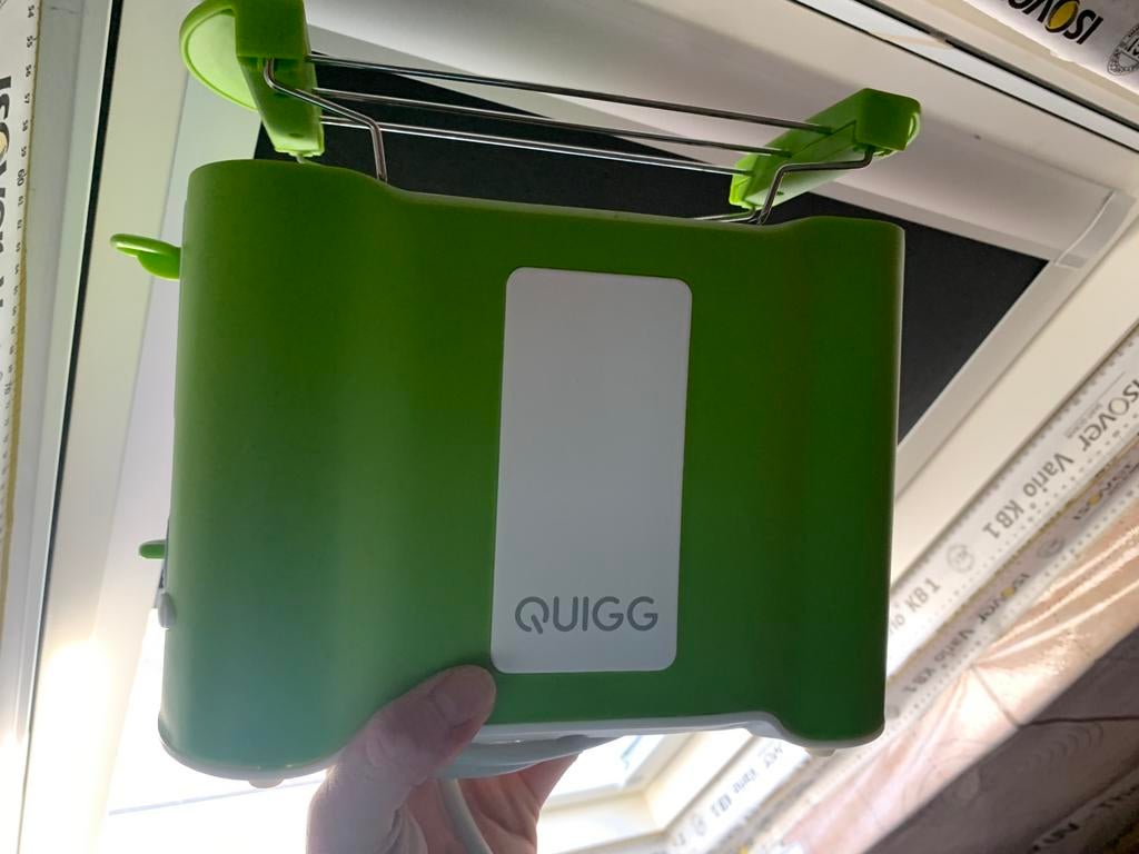 Toaster Quigg, limoengroen, Elektronische apparatuur, Broodroosters, Ophalen, Gebruikt, Uitneembare kruimellade
