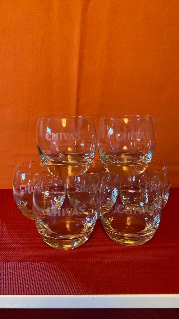 Chivas whisky glazen 2,50 euro stuk, Enlèvement ou Envoi, Comme neuf