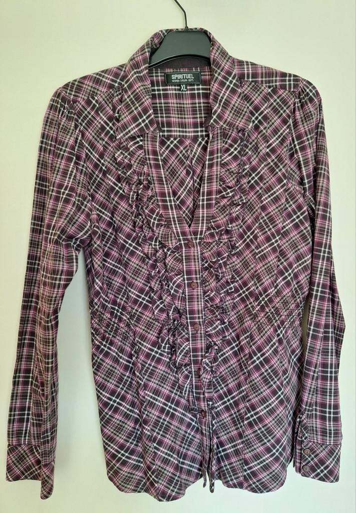Chemise à "jabot", Ophalen of Verzenden, Zo goed als nieuw