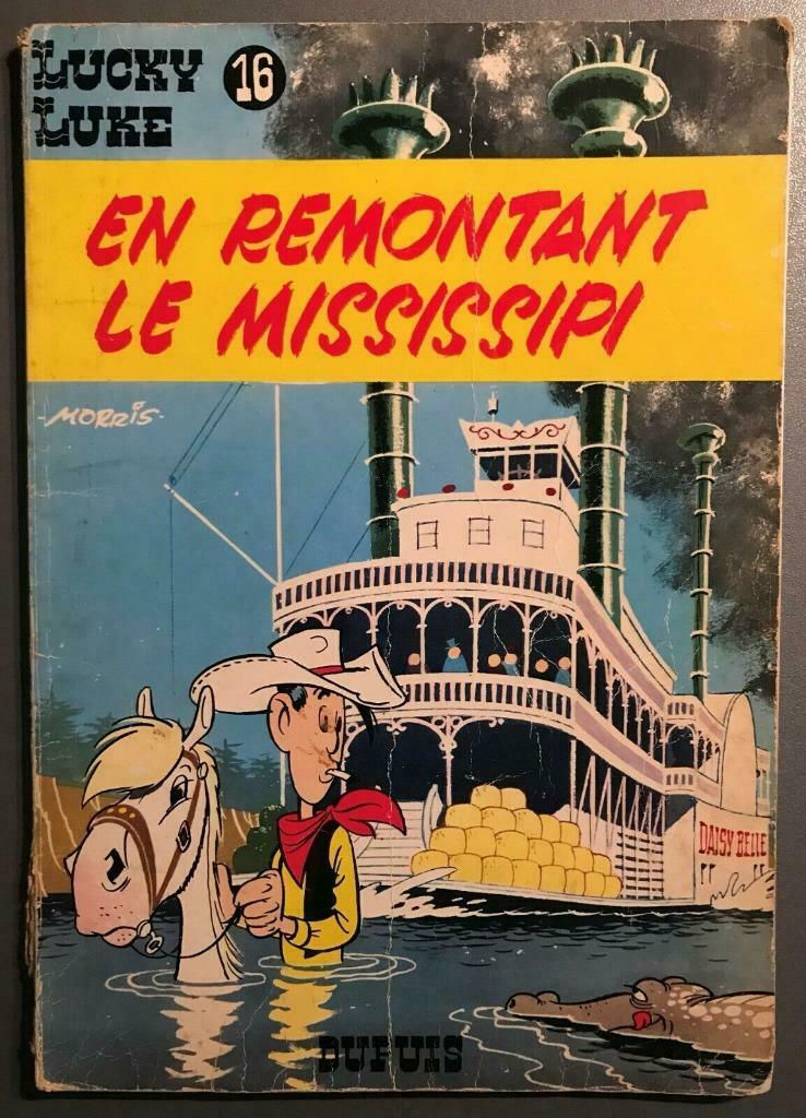 B.D. Lucky Luke n°16 : En remontant le Mississipi 1969, Une BD, Enlèvement ou Envoi, Utilisé, Morris