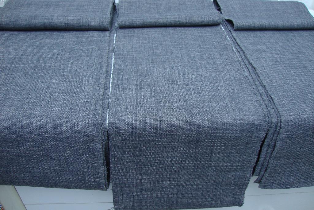 Lot de 3 longs coupons de tissu gris, Neuf, Gris, Moins de 30 cm, Autres matériaux