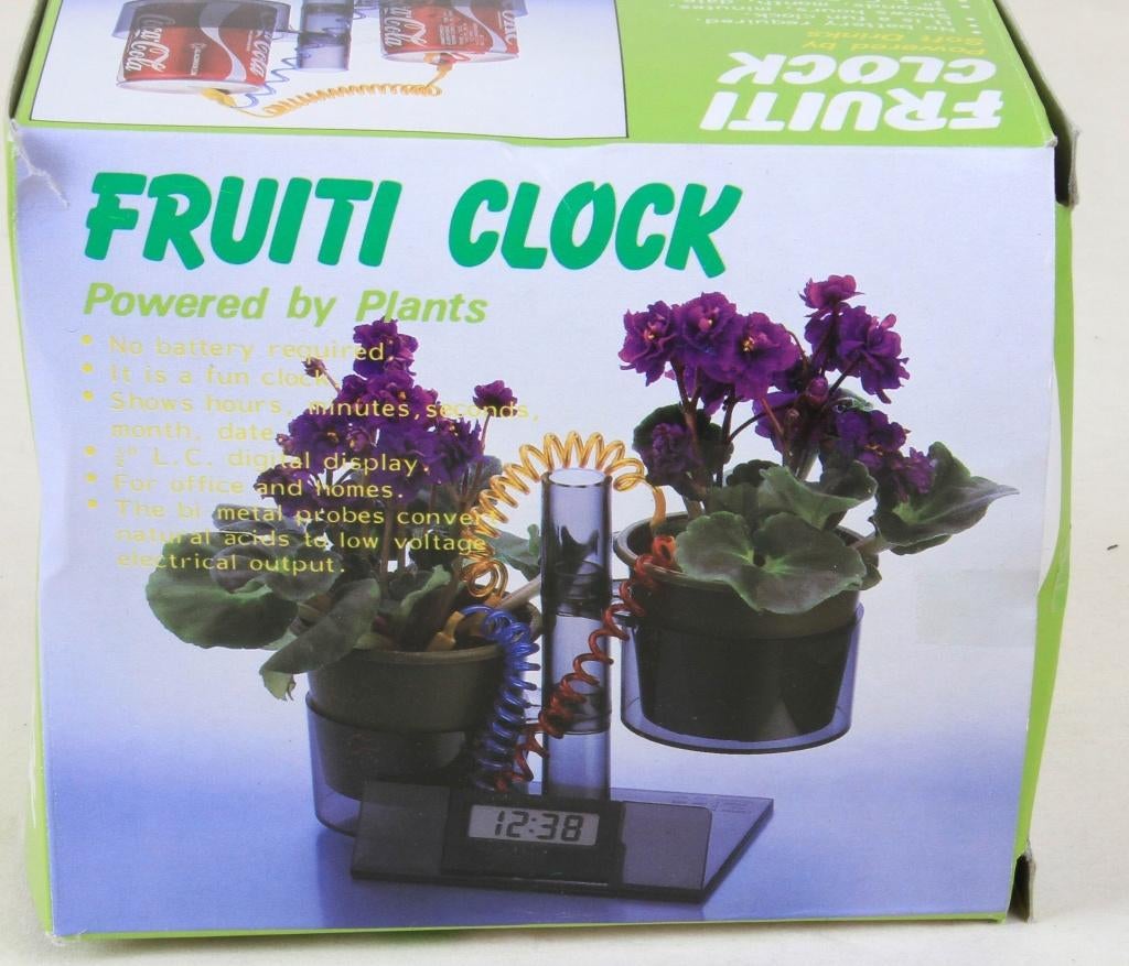 Horloge Fruiti : horloge fonctionne avec plantes fruitières., Enlèvement ou Envoi, Utilisé, Autres types