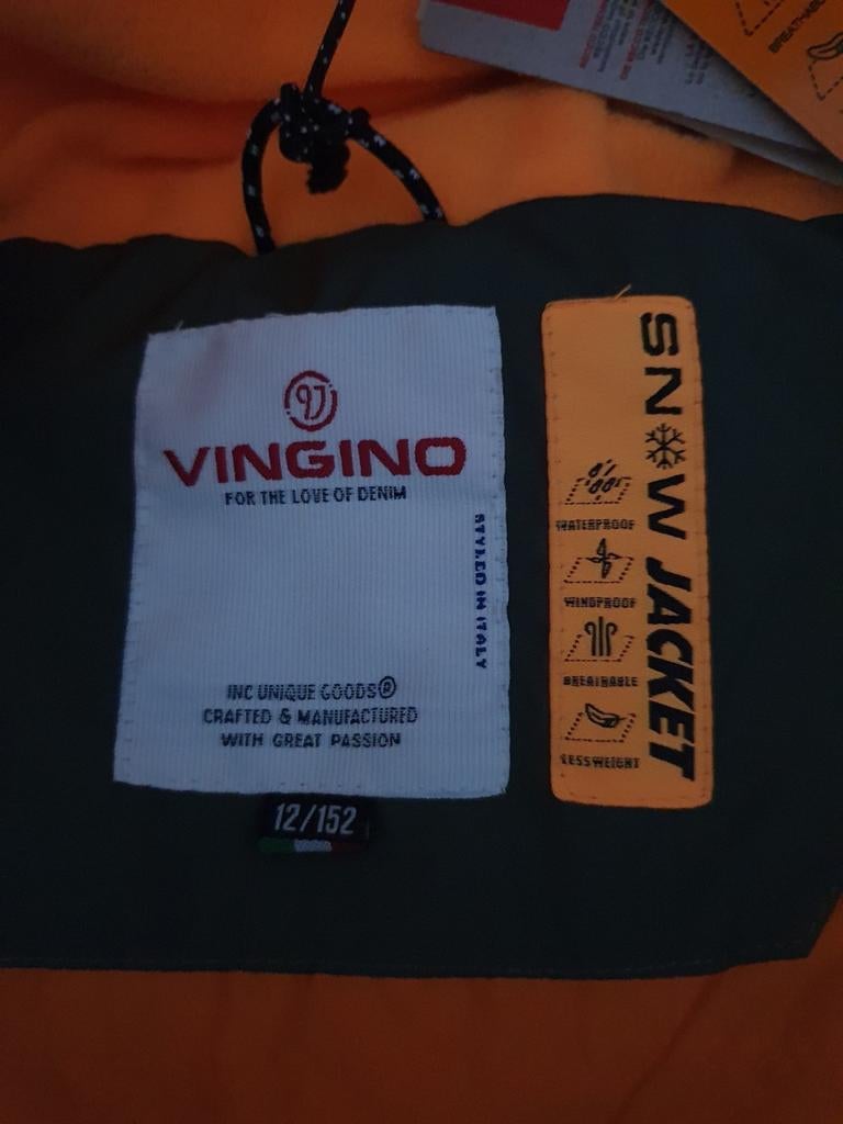 Nieuwe winterjas/ski-jas van Vingino maat 152, Nieuw, Ophalen of Verzenden, Vingino, Jongen