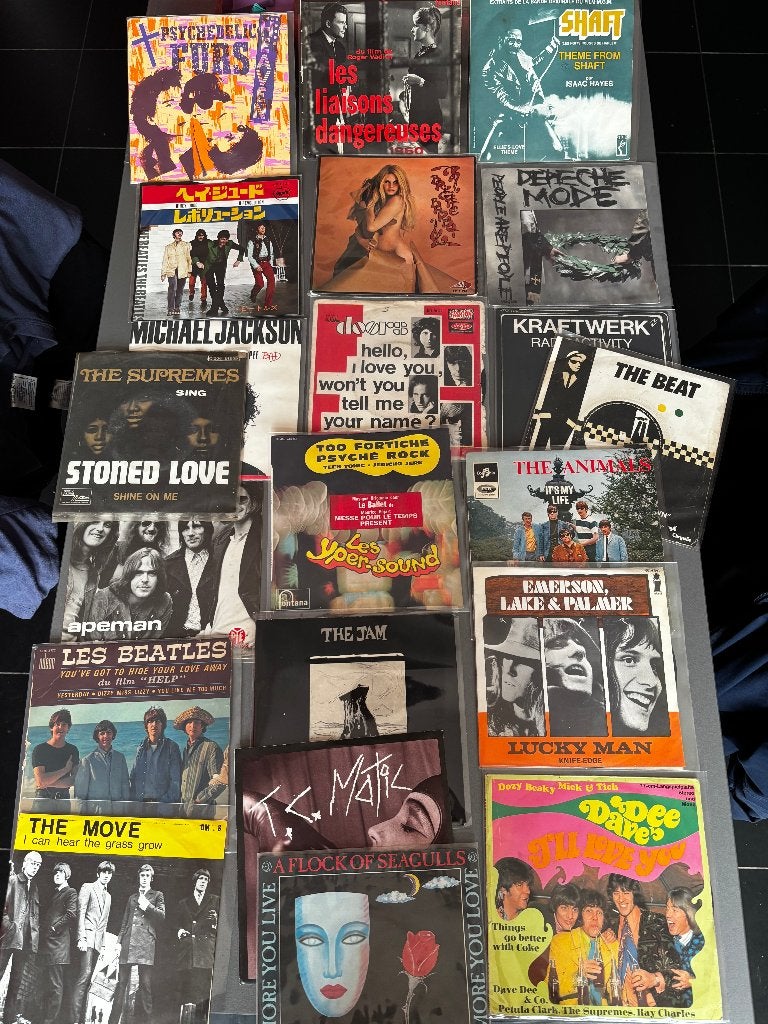 Divers 45 tours tout genre années 60 et 80, Enlèvement ou Envoi, 7 inch, Utilisé, EP