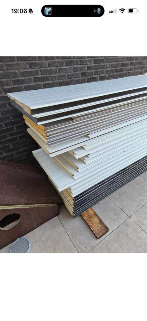 Sandwichpanelen 27stuks, Doe-het-zelf en Bouw, Platen en Panelen, Ophalen, Zo goed als nieuw