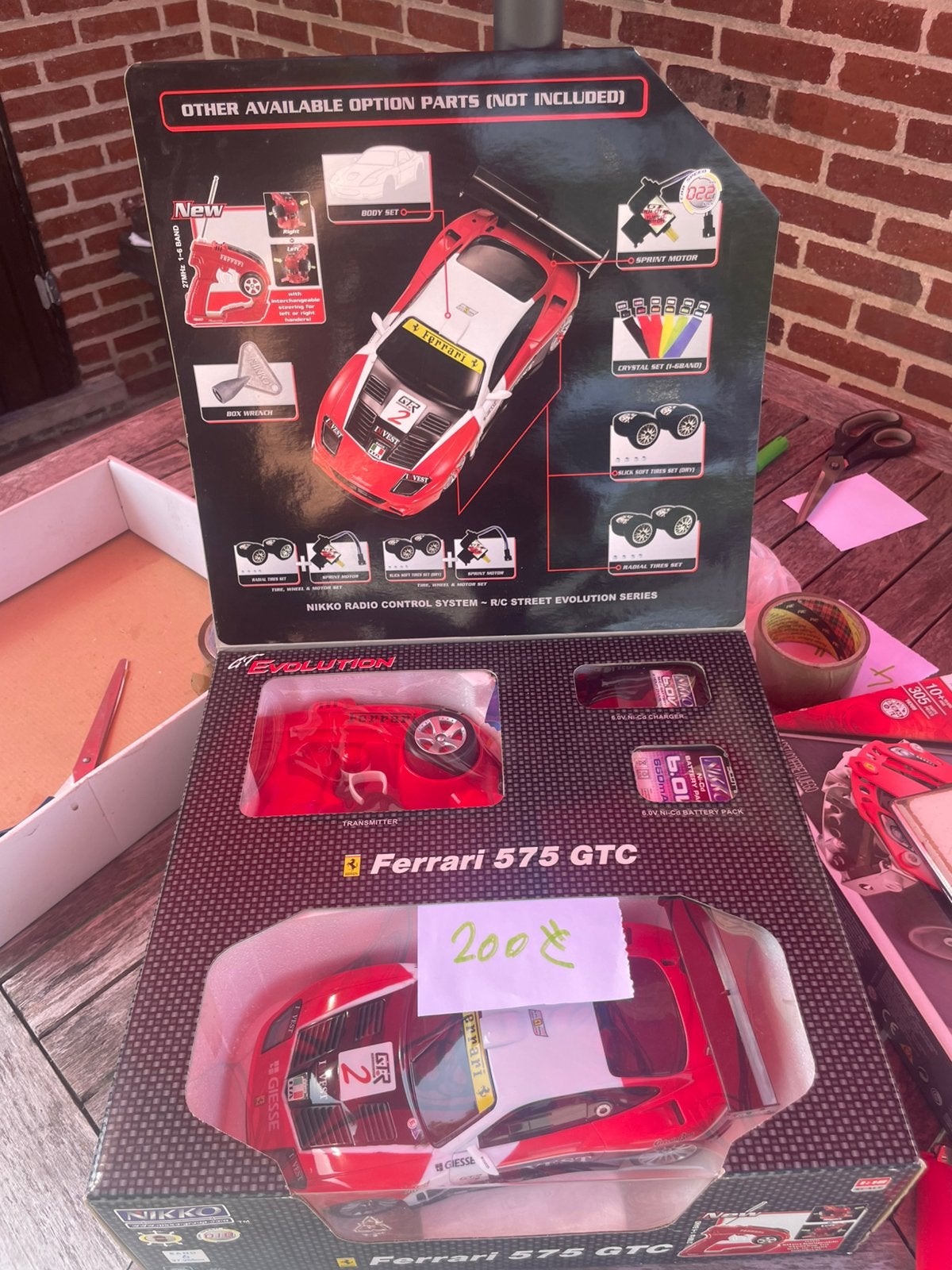 Ferrari 575 GTV . Nikko radio control system. Origineel., Ophalen, Nieuw