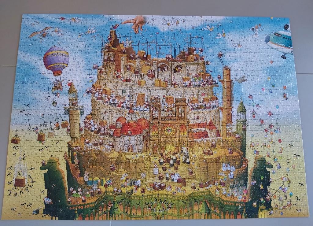 Cartoonpuzzel: Marino Degano  - High Above  - 2000 st, Ophalen of Verzenden, Meer dan 1500 stukjes, Zo goed als nieuw, Legpuzzel