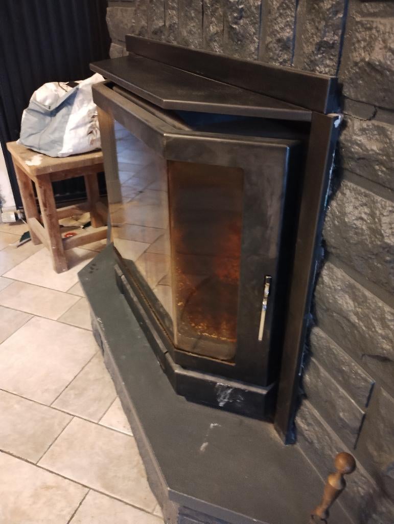 Insert à bois, Maison & Meubles, Cheminées, Utilisé, Cheminée au bois, Enlèvement