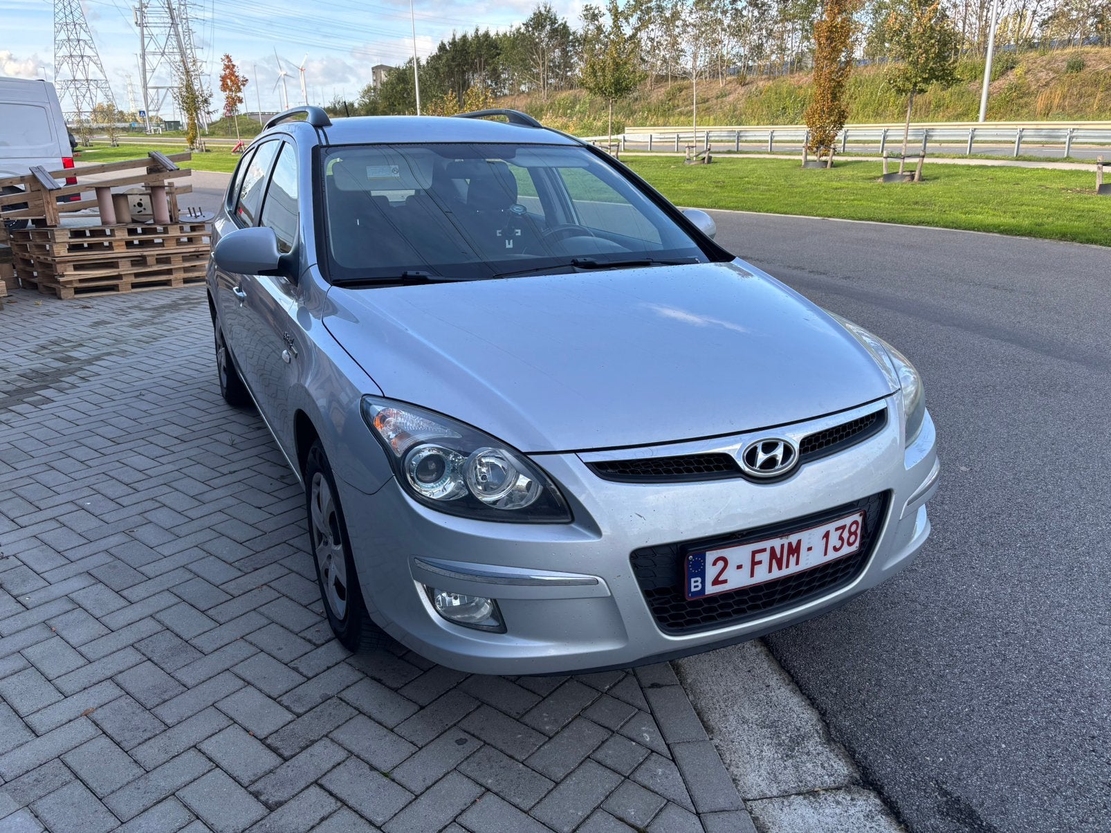 Hyundai I30CW. 1.4 benzine 109PK, Auto's, Voorwielaandrijving, Stof, Zwart, Isofix