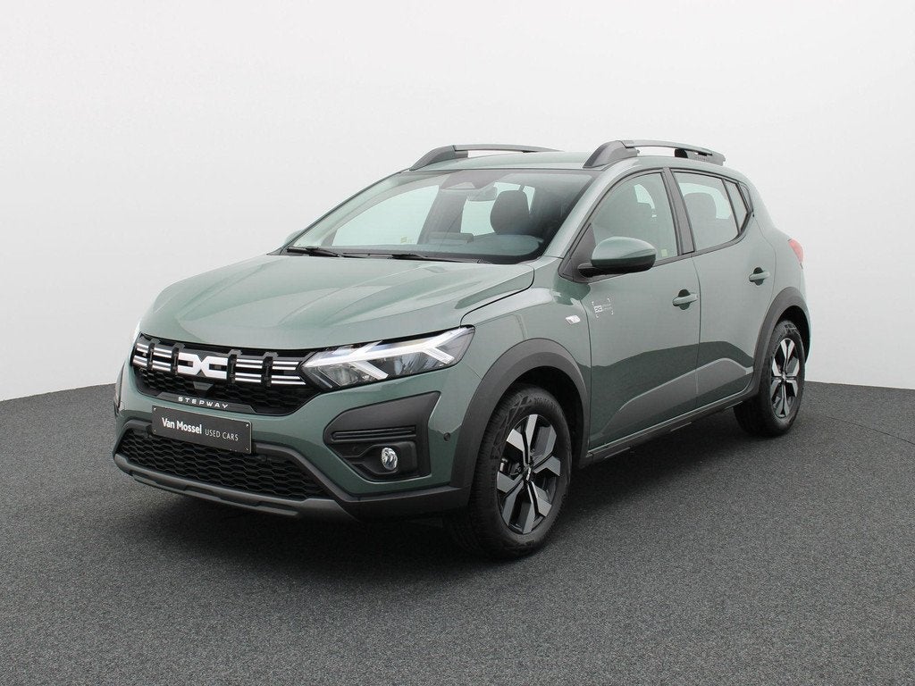 Dacia Sandero TCe 90 STEPWAY Expression NAVI - CAMERA - AIRC, Stof, Gebruikt, Zwart, 91 pk