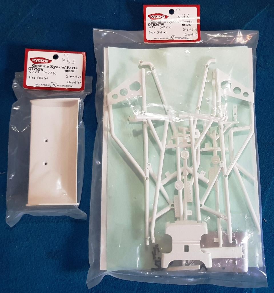 Kit de carrosserie Kyosho Javelin #OTB247W + aile #OT252W, Neuf, Échelle 1:10, Pièce, Électro