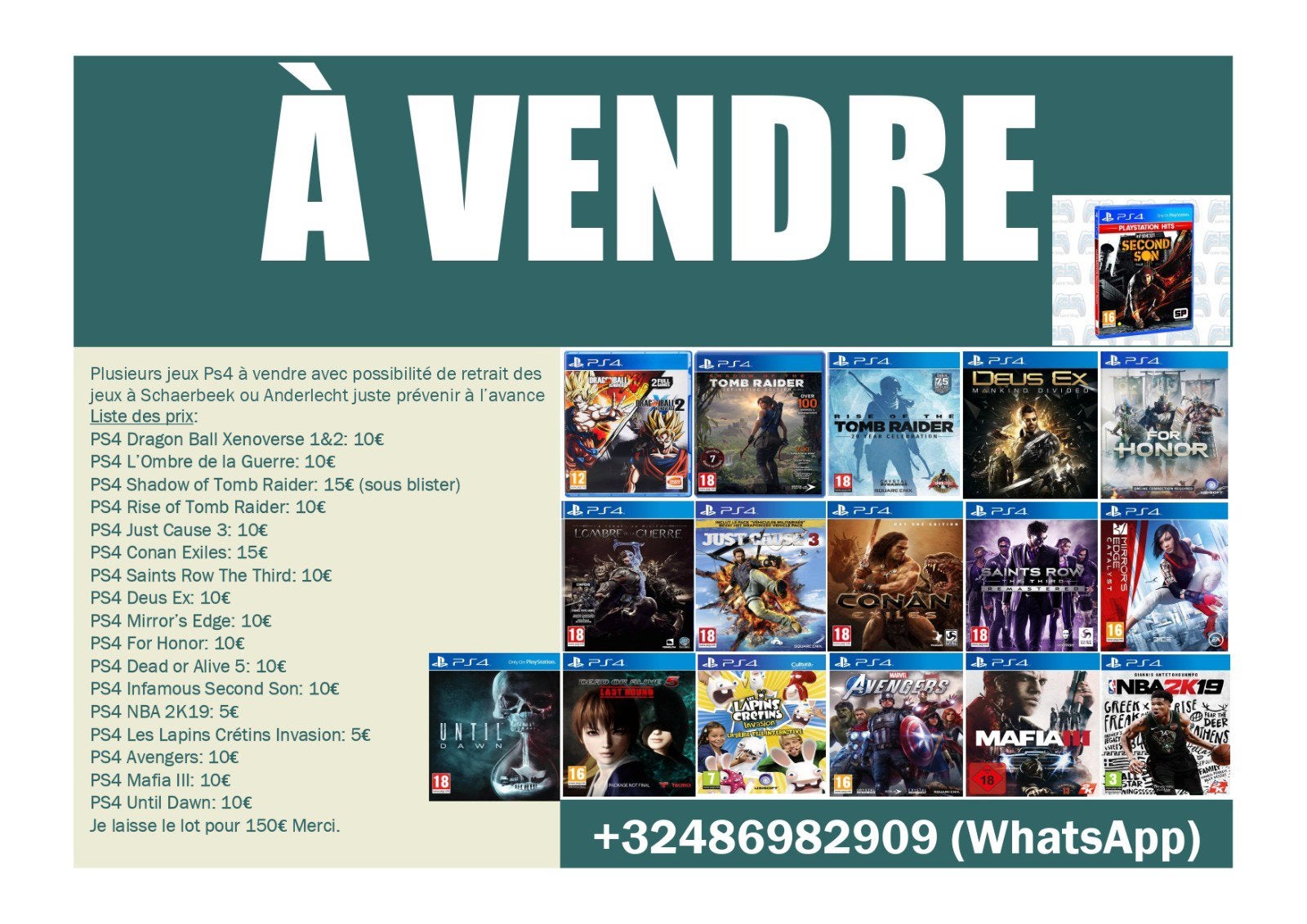 Plusieurs jeux Ps4 à vendre, Consoles de jeu & Jeux vidéo, Consoles de jeu | Sony PlayStation 4, Enlèvement, Comme neuf