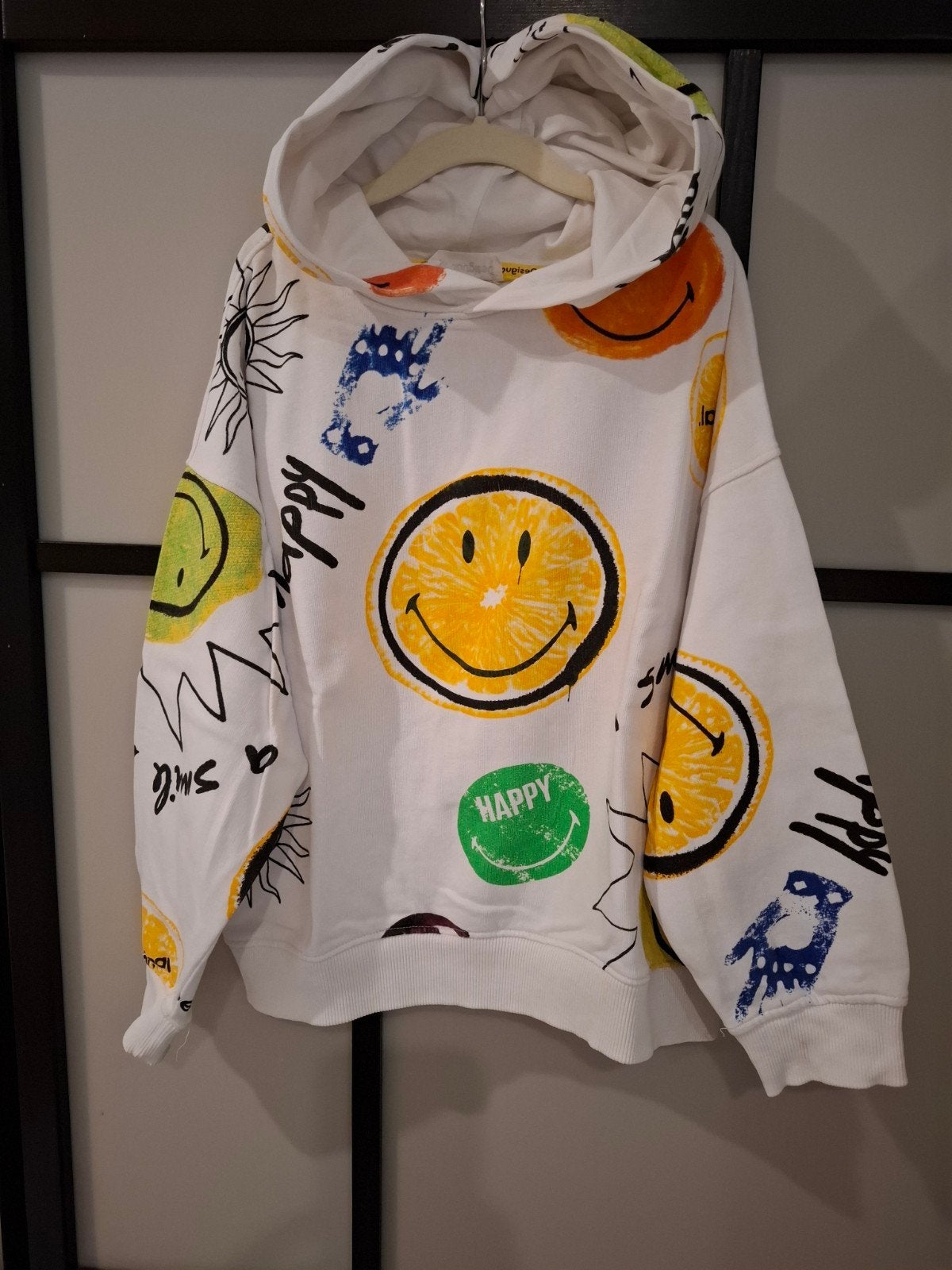 Hoodie smileys Desigual - 128 - hele mooie staat, Desigual, Jongen of Meisje, Trui of Vest, Ophalen of Verzenden