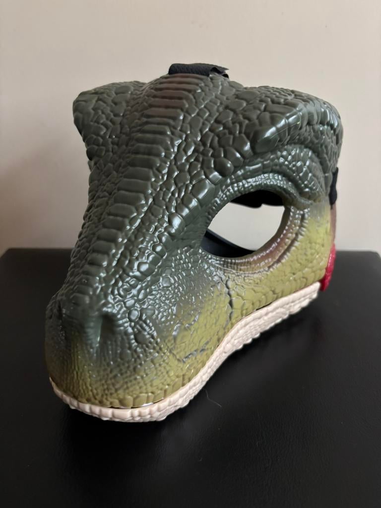 Dino masker met geluid ( kinderen ), Ophalen of Verzenden, Zo goed als nieuw