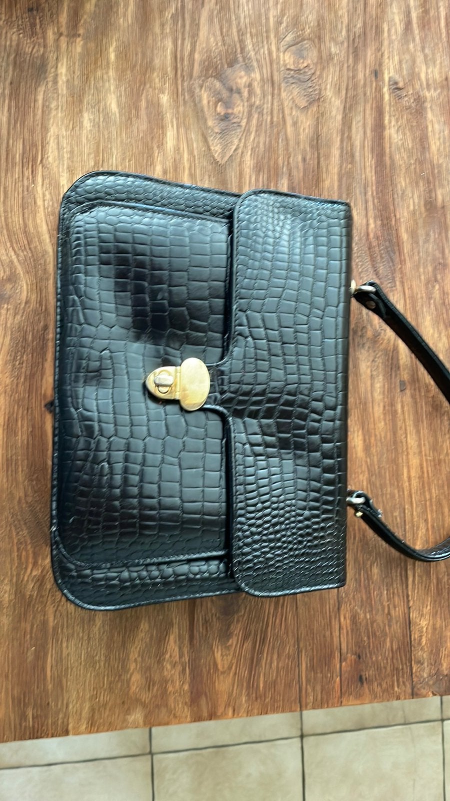 Vintage handtas, Ophalen, Zo goed als nieuw, Zwart, Handtas