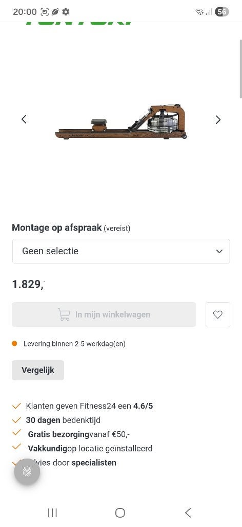 Roeimachine, Sport en Fitness, Ophalen, Nieuw, Overige materialen, Roeitrainer
