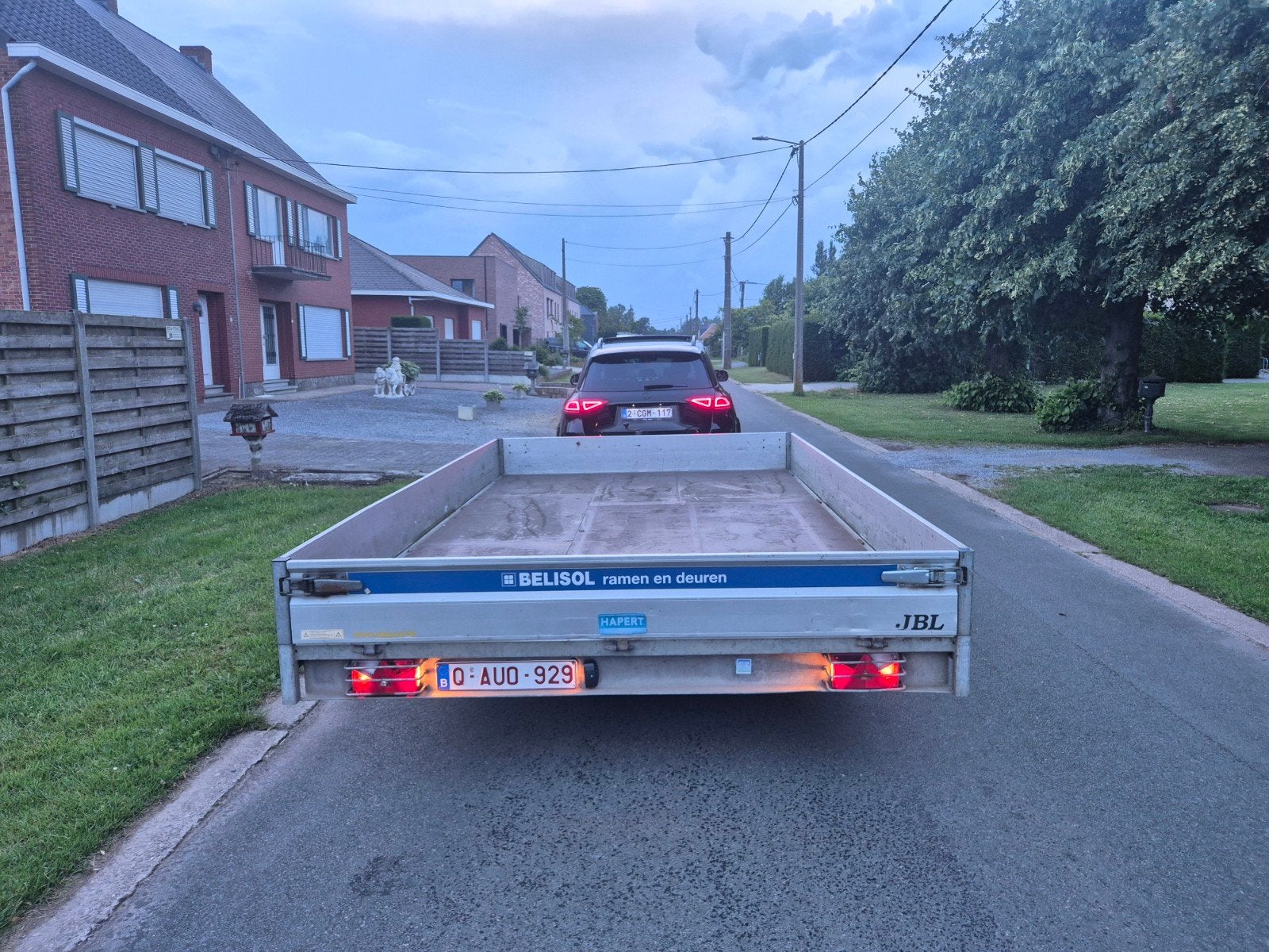 Hapert Plateau aanhangwagen 4m op 2m40, Auto diversen, Aanhangers en Bagagewagens, Ophalen