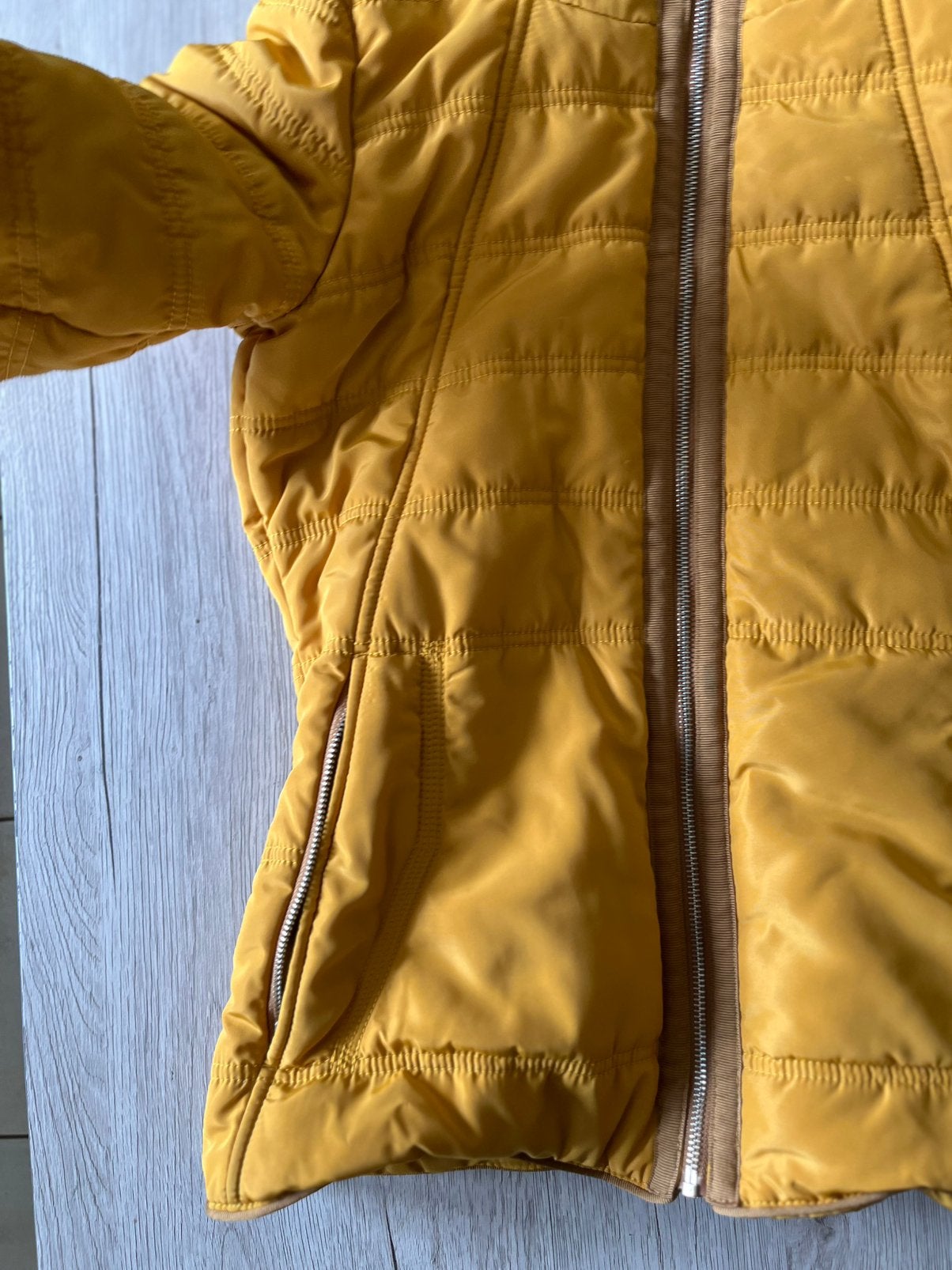 Winterjas  Q/S, Kleding | Dames, Jassen | Winter, Ophalen, Gedragen, Maat 38/40 (M), Geel