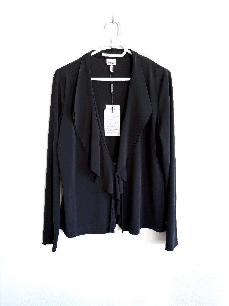 Nieuw Mayerline blouse  volants & haaksluiting 44   Brussels, Mayerline, Verzenden, Zwart, Maat 42/44 (L)