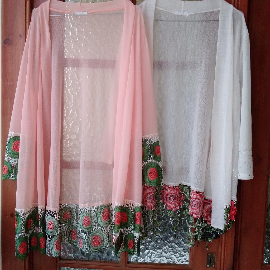 2 mooie luchtige kimono’s, 2 kimono’s, Verzenden, Zo goed als nieuw, Wit