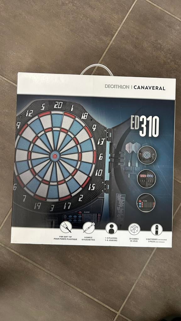 Electronisch Dartbord Decatlon, Sport en Fitness, Darts, Ophalen, Zo goed als nieuw, Dartbord