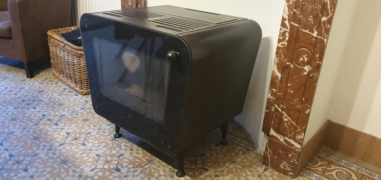 poêle à pellets Edilkamin (2012), Huis en Inrichting, Kachels, Ophalen, Gebruikt, Overige brandstoffen, Houtkachel