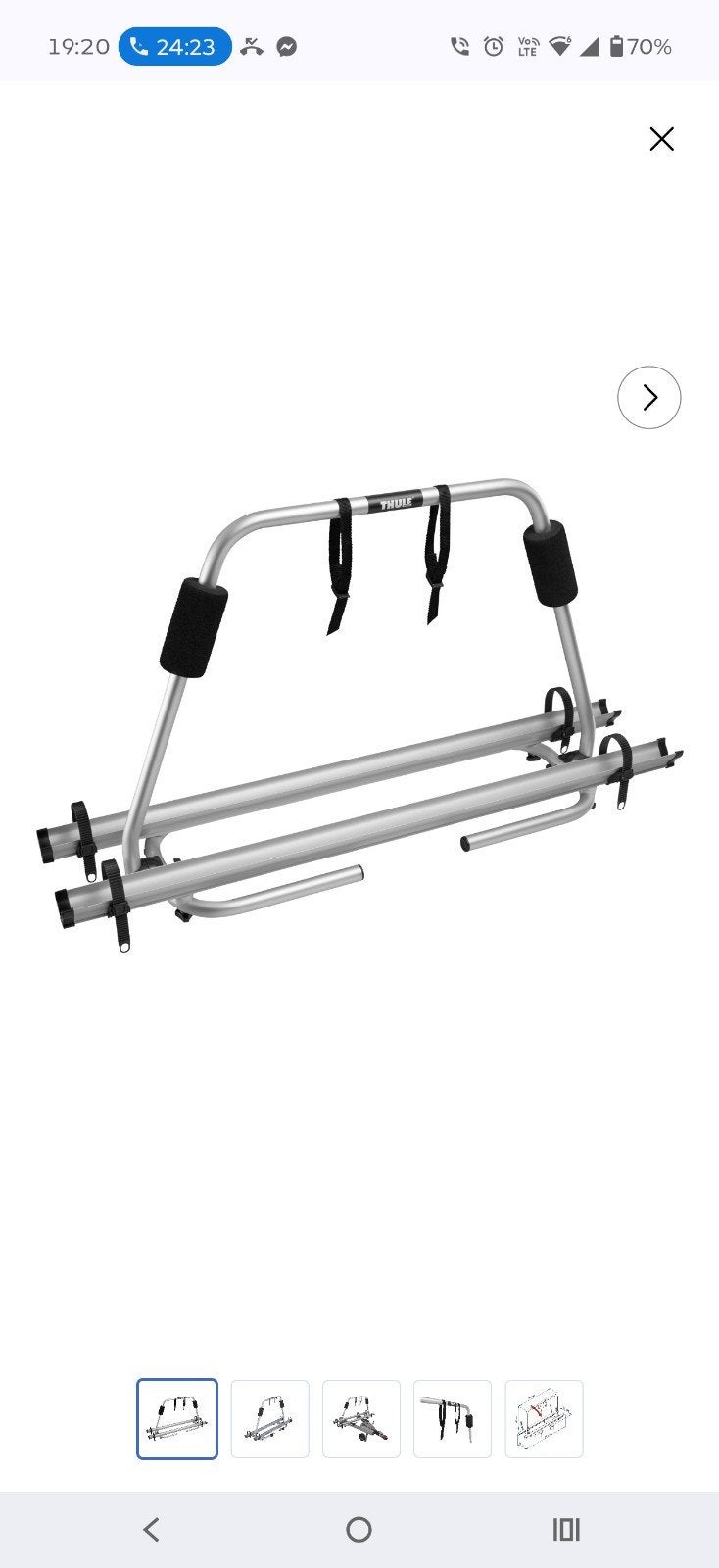 Thule Caravan Light fietsendrager, Ophalen, 2 fietsen, Nieuw