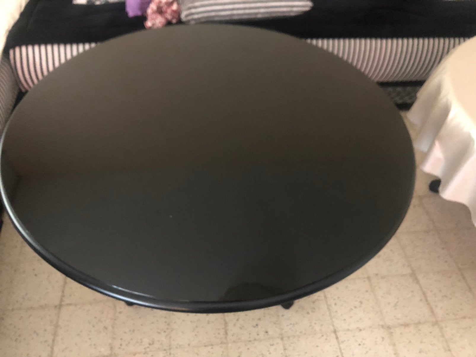 Zwarte houten salontafel, Maison & Meubles, Tables | Tables mange-debout, Enlèvement, Comme neuf