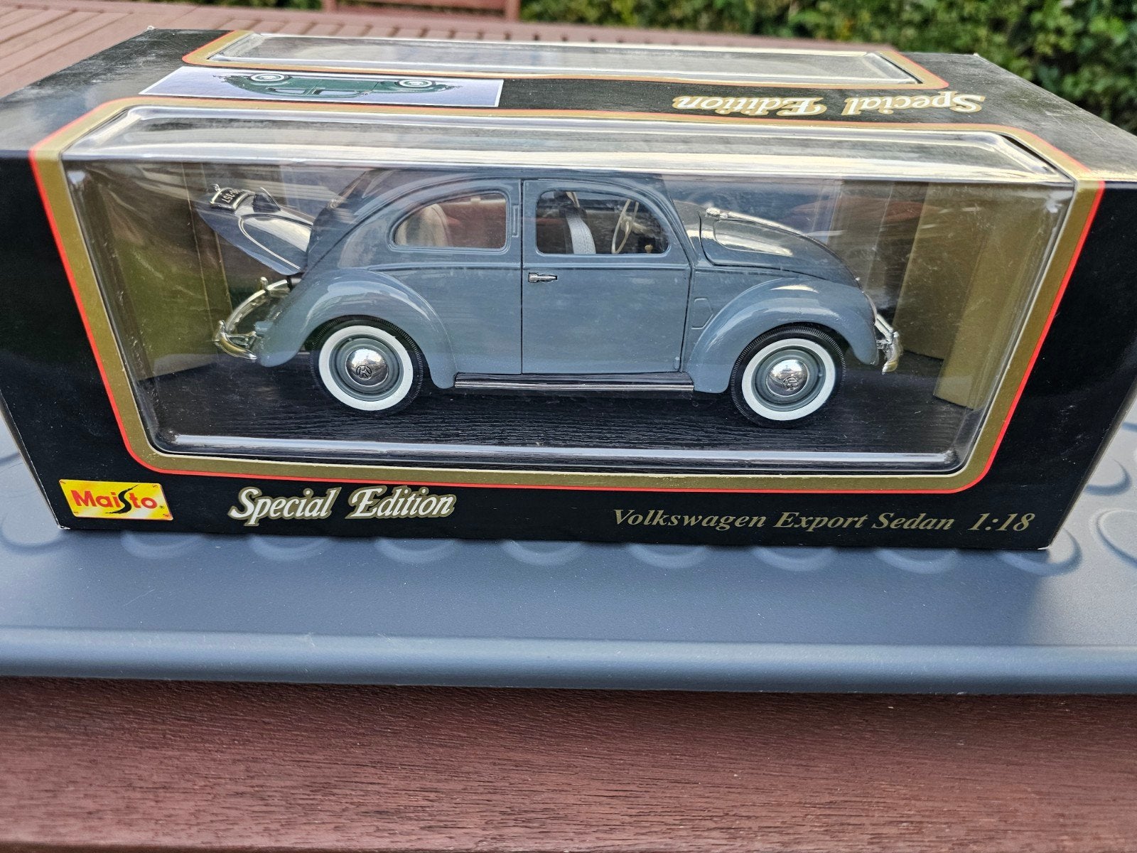 miniature vw cox 1.18 + box, Hobby en Vrije tijd, Ophalen of Verzenden, Zo goed als nieuw, Auto, Maisto
