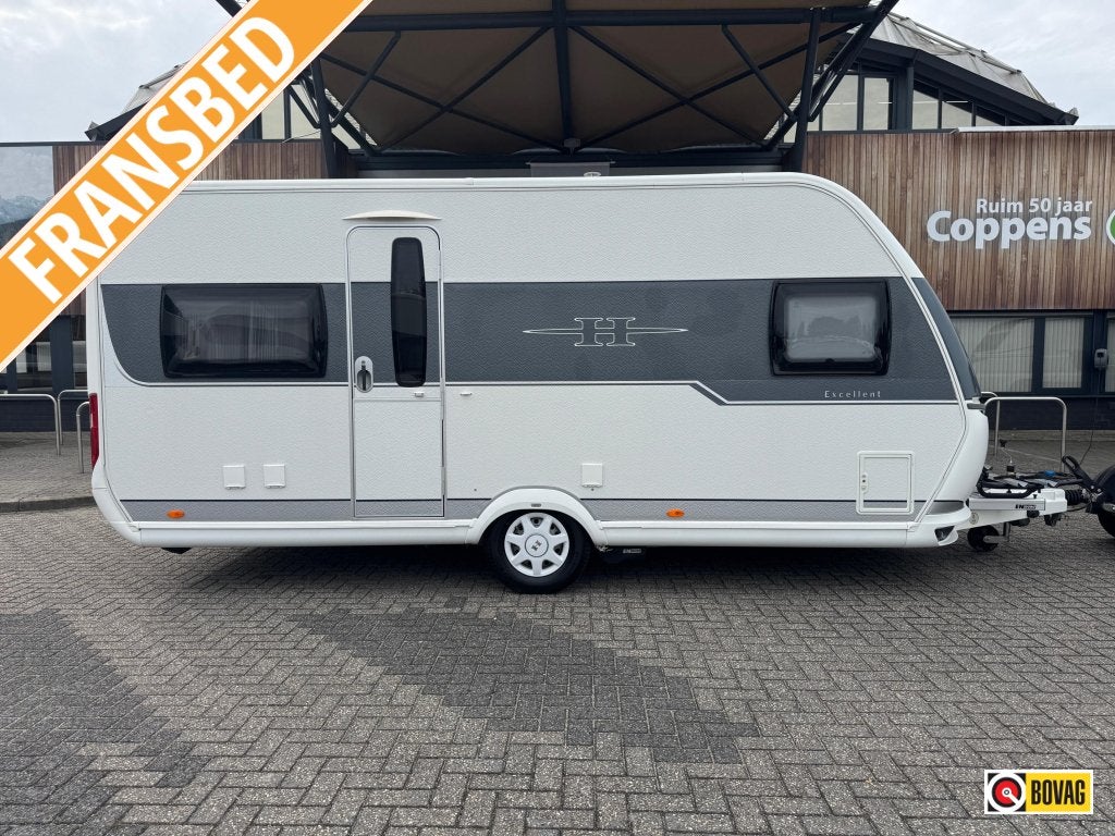 Hobby Excellent 495 UFE 2014 MOVER + LUIFEL!, Caravans en Kamperen, Vast bed, Rondzit, Hobby, Schokbreker