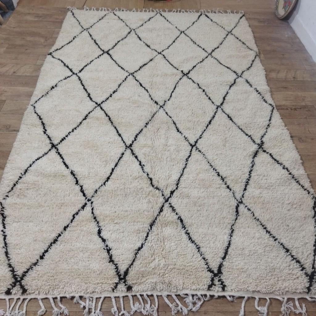 Handgemaakt Beni Ouarain Tapijt 305 x 190 cm, Envoi