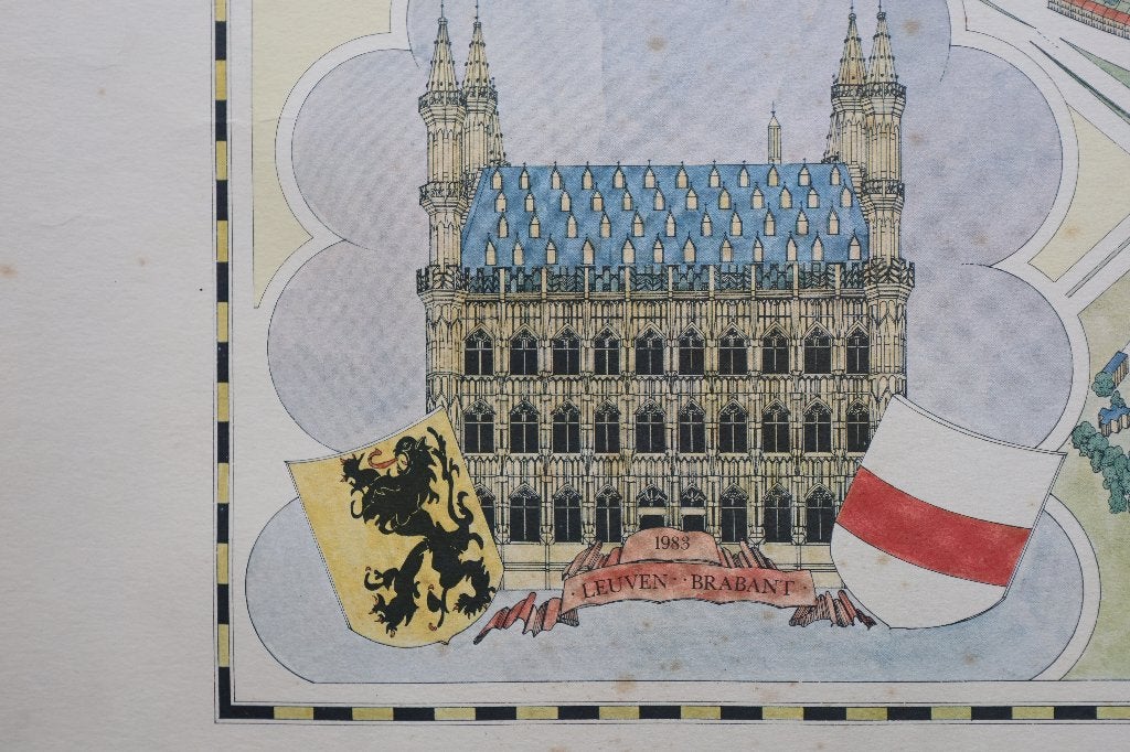 stadskaart LEUVEN anno 1983, Boeken, Atlassen en Landkaarten, Taeymans, Verzenden, 1800 tot 2000, België