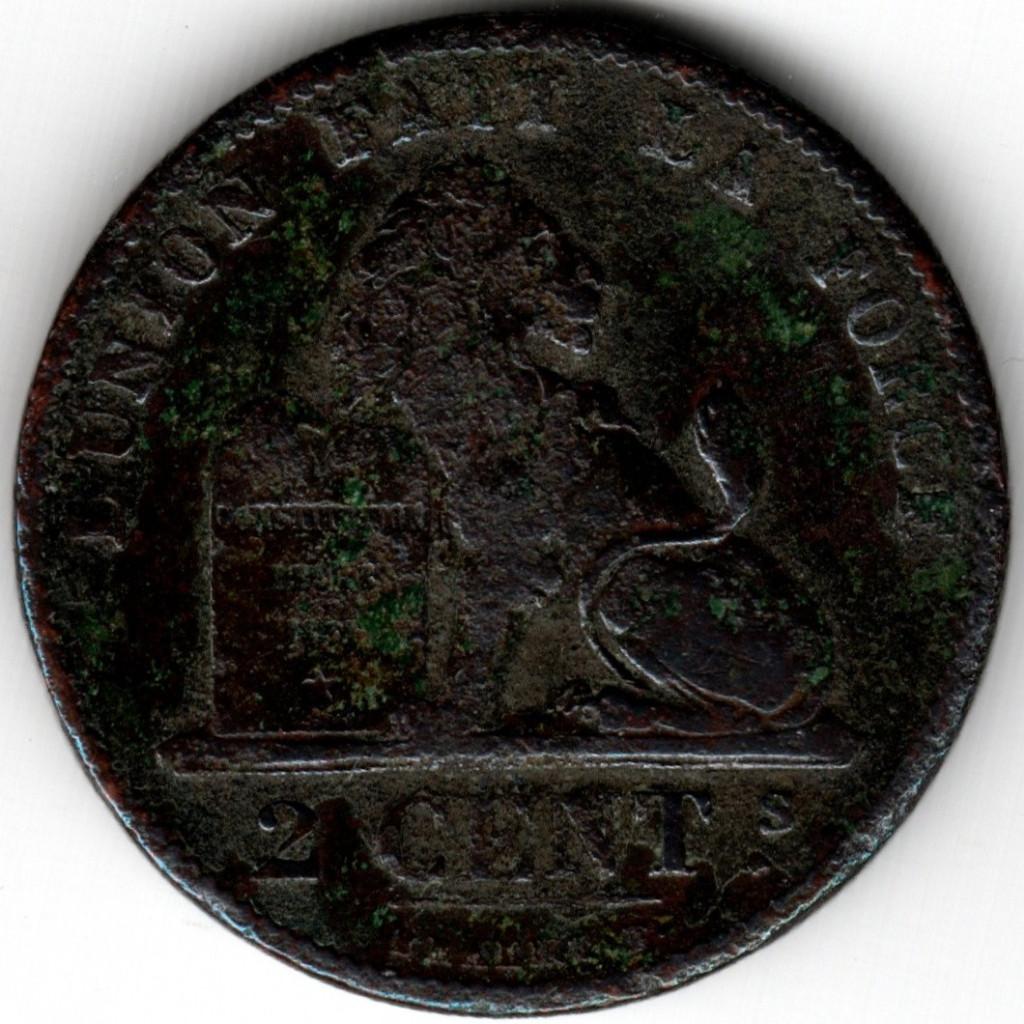 Belgique : 2 Centimes 1875 Morin 211 Ref 14968, Enlèvement ou Envoi, Bronze, Monnaie en vrac