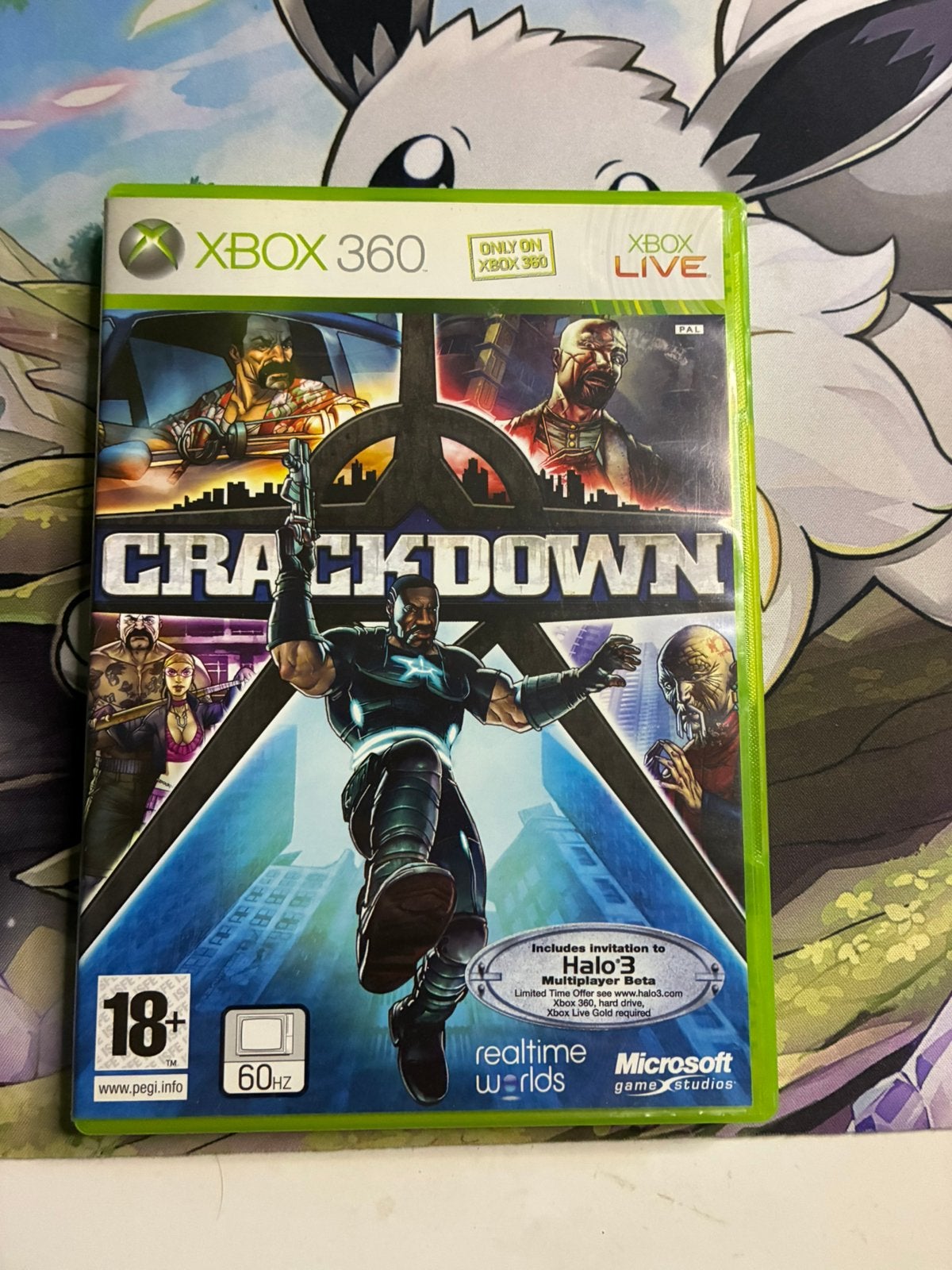 Crackdown - Xbox 360 (Inclusief Halo 3 Beta uitnodiging), Enlèvement ou Envoi, Comme neuf