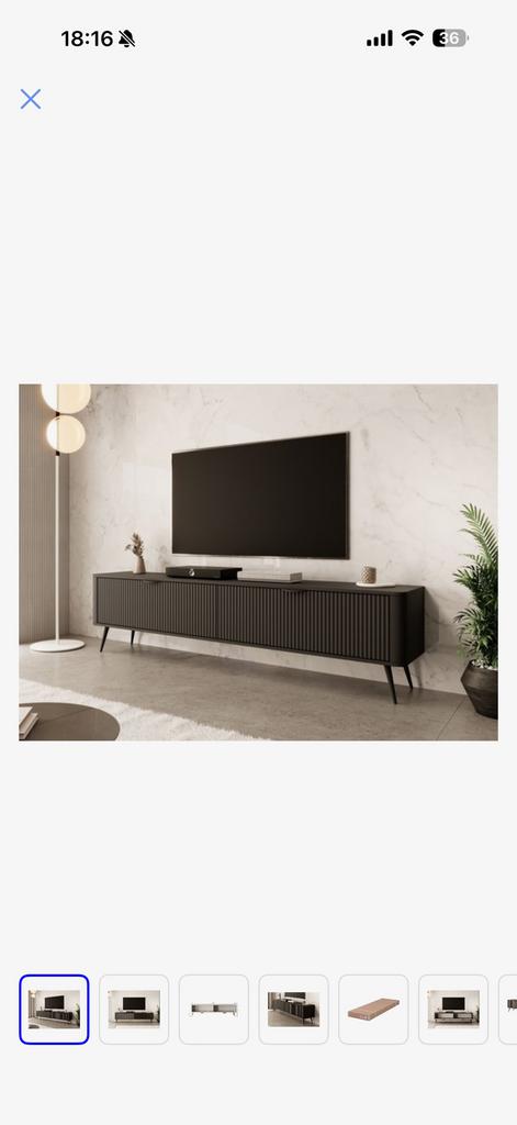 Tv-kast Meubella, 25 à 50 cm, 200 cm ou plus, Moins de 100 cm, Comme neuf