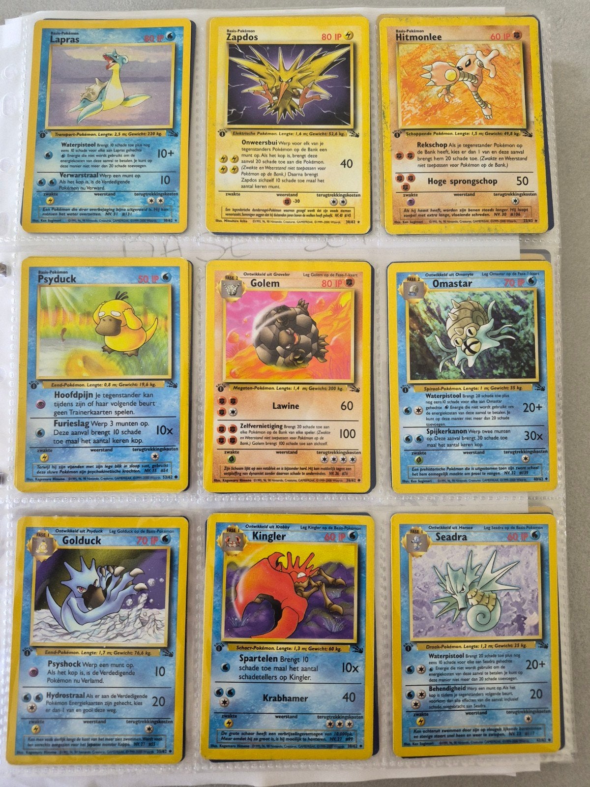 Pokemon - 1st edition - Vintage - NL, Enlèvement, Utilisé, Cartes en vrac