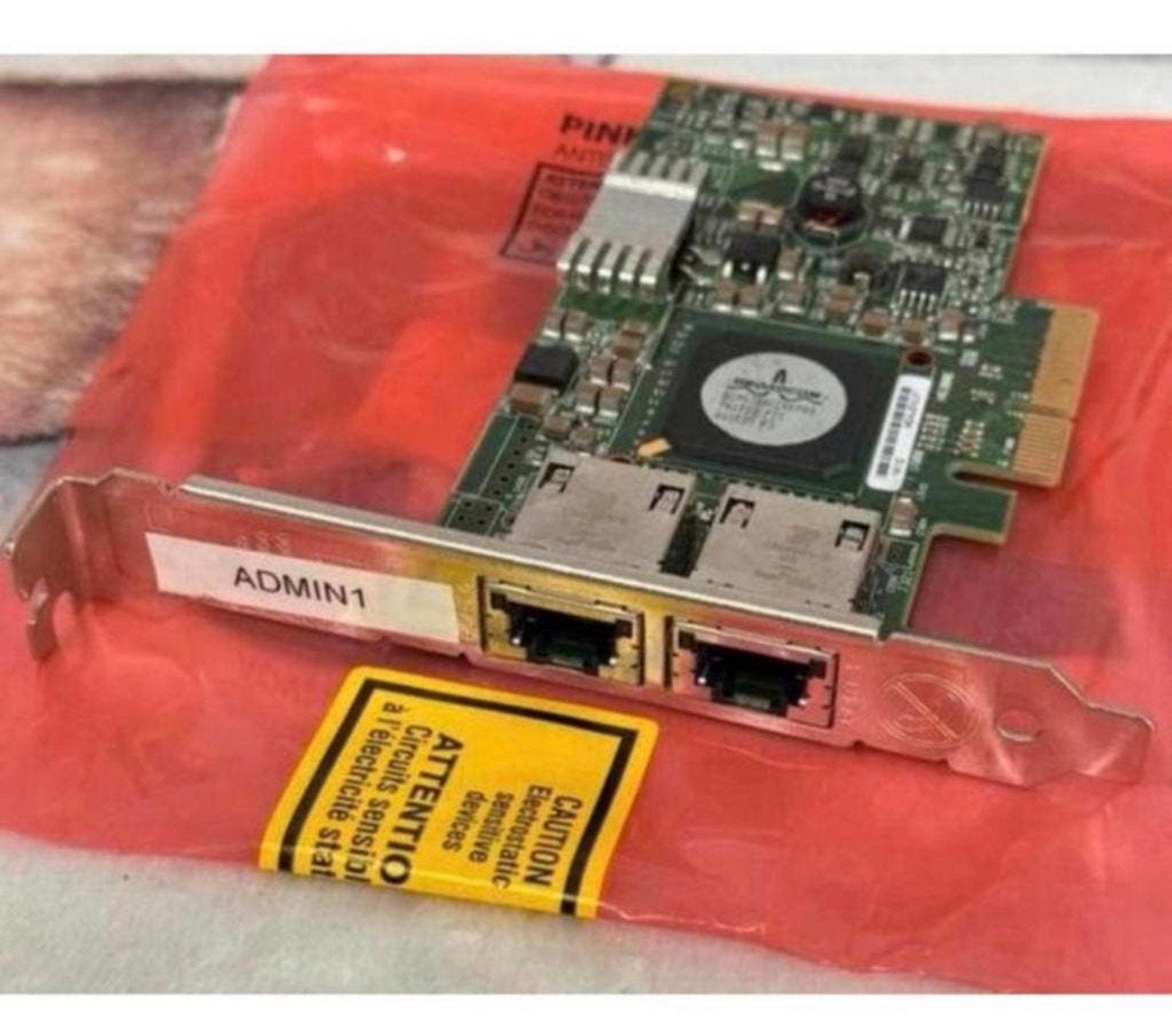 Carte réseau Gigabit PCIe pleine hauteur Dell 0F169G  à deux, Enlèvement ou Envoi, Comme neuf, Interne