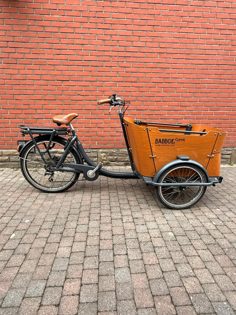 Babboe Curve bakfiets – elektrische bakfiets, Fietsen en Brommers, Fietsen | Bakfietsen, Ophalen, Zo goed als nieuw