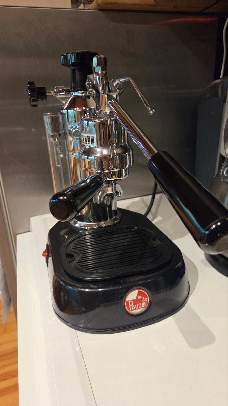 La Pavoni Europiccola – Machine Espresso Manuelle à Levier, Espresso apparaat, Gemalen koffie, Zo goed als nieuw, Ophalen