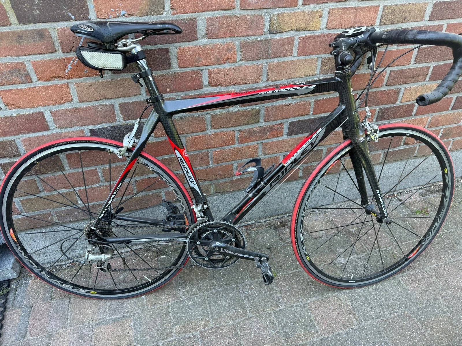 Koersfiets Ridley Damocles, Ophalen, Gebruikt, Velgrem, Meer dan 20 versnellingen