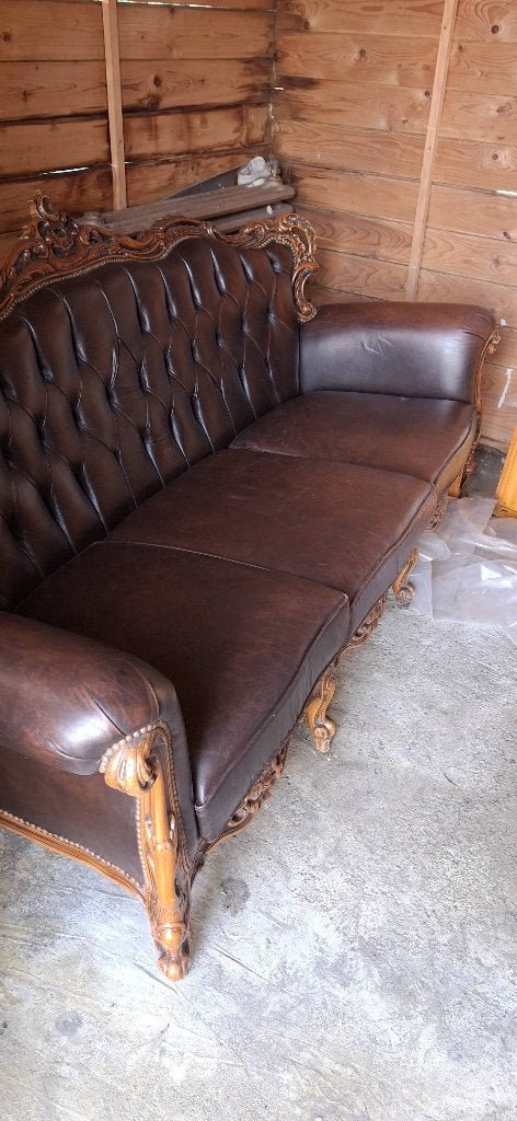 Lederen salon, Ophalen, Gebruikt, Leer