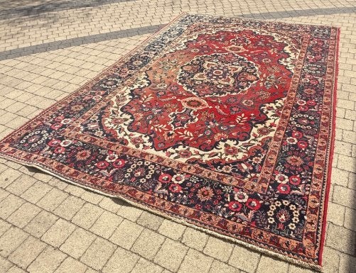 Groot handgeknoopt Perzisch tapijt – vintage, Ophalen