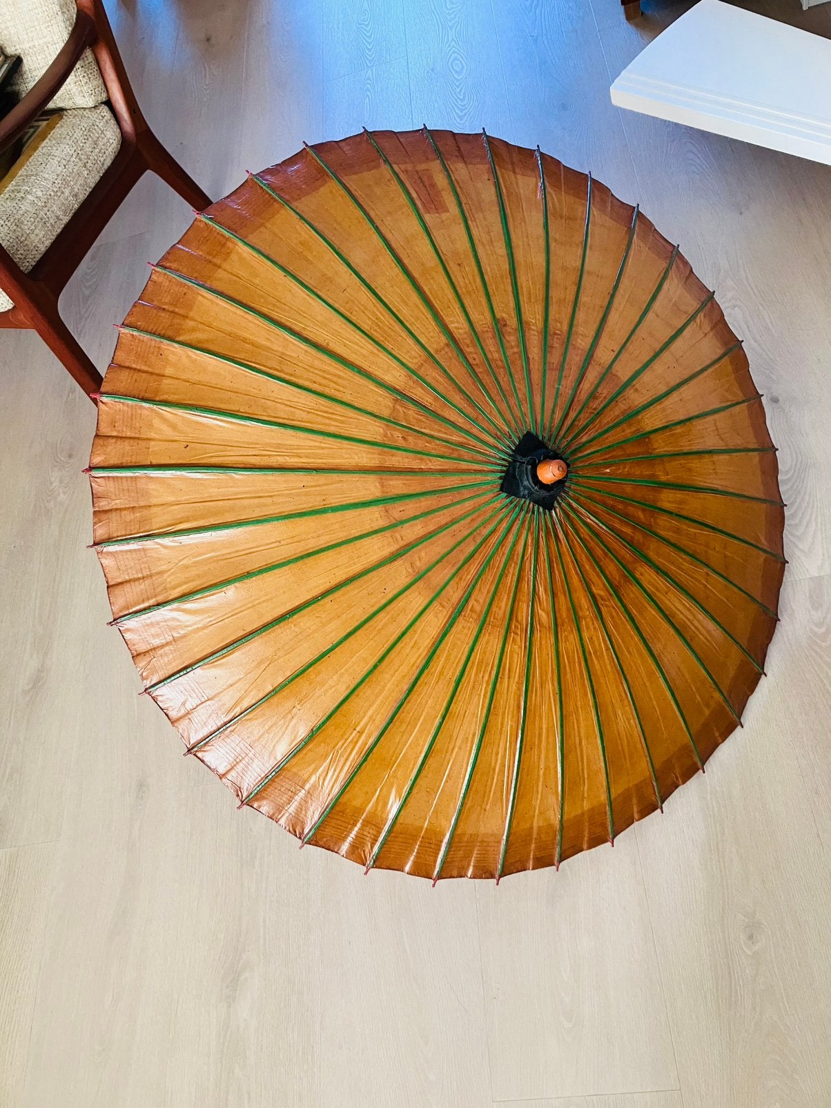 Authentieke Fuzhou Oliepapier Parasol, met originele huls, Antiek en Kunst, Ophalen
