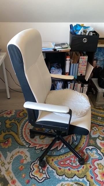 Office chair/ chaise de bureau IKEA, Ophalen, Gebruikt, Wit, Bureaustoel